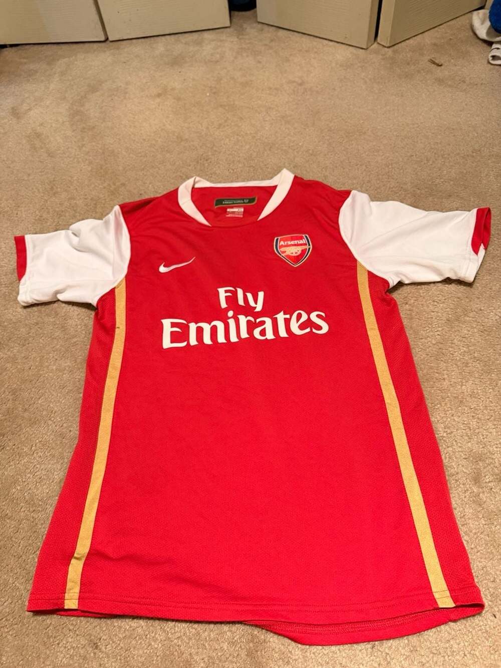Nike Arsenal FC 2006-2008 Home Jersey Fly Emirates youth L/XL